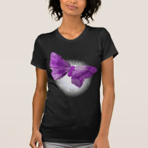 Conceptions pourpres de lune d'imaginaire de papil t-shirts