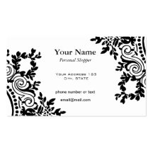 Conceptions simples et assez victoriennes cartes de visite personnelles