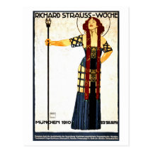 Concert vintage de Richard Strauss de nouveau d'ar Cartes Postales