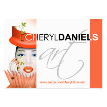 CONCOURS : Profil d'art de Cheryl Daniels Carte De Visite