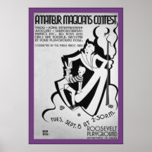 Concours vintage de magicien posters