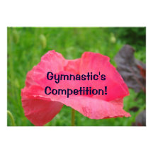 Concurrence de gymnastique ! Annonces d'invitation