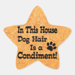 Condiment de cheveux de chien autocollant