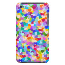 Confettis de coeur d'arc-en-ciel coque iPod touch Case-Mate