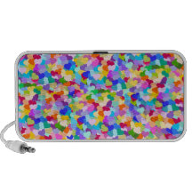 Confettis de coeur d'arc-en-ciel haut-parleur iPhone