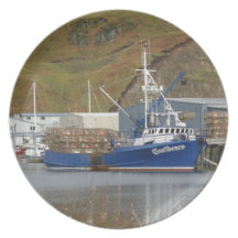 Confiance, bateau de pêche de crabe dans le port n assiette