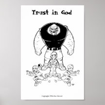 Confiance en affiche de Dieu