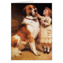 Confiance (St Bernard) par le coiffeur de Charles  Cartes De Vœux