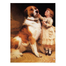 Confiance (St Bernard) par le coiffeur de Charles  Carte Postale