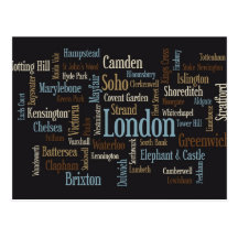 Configuration de texte de Londres Cartes Postales