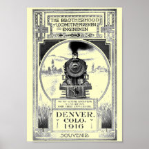 Confrérie des pompiers locomotifs et des mécanicie posters