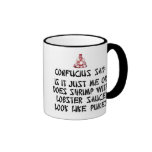 Confucius disent la tasse chinoise de thé
