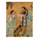 Confucius présent Bouddha à Laozi Carte Postale