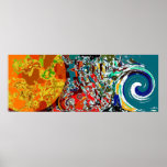 Confusion claire - affiche abstraite