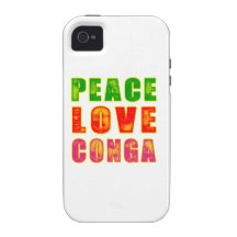 Conga d'amour de paix coque vibe iPhone 4
