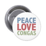 Congas d'amour de paix badge