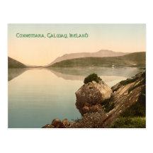 Connemara vintage, carte de Galway, Irlande avec l Cartes Postales