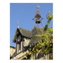 Conques, France. carte postale