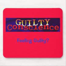 Conscience coupable Mousepad Tapis De Souris