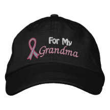 Conscience de cancer du sein pour ma grand-maman casquette brodée