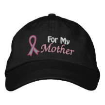 Conscience de cancer du sein pour ma mère casquettes brodées