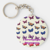 Conscience de fibromyalgie porte-clef