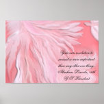 CONSCIENCE DE L'AFFICHE. .PINK DE CANCER ET BEAU