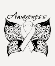 Conscience de papillon de tatouage - cancer de pou t-shirt