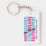 Conscience Keychains de traitement d'espoir d'EDS Porte-clefs