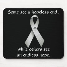 Conscience sans fin Mousepad de cancer du cerveau  Tapis De Souris
