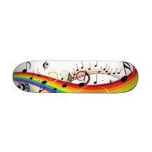 Conseil de musique d'arc-en-ciel skateboards personnalisables