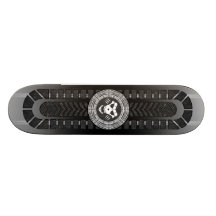 Conseil mystique avec le cercle et le crâne magiqu plateau de planche à roulettes