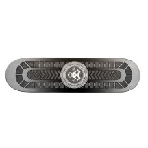 Conseil mystique avec le cercle et le crâne magiqu plateau de skate