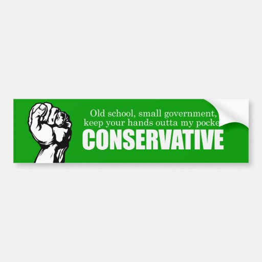 Conservateur Bumpersticker de vieille école Autocollant Pour Voiture