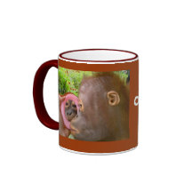 Conservation de Hugger d'arbre d'orang-outan Tasses