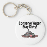Conservez le séjour de l'eau sale (2) porte-clefs