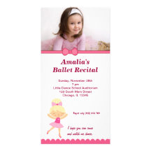 Considérant de ballet carte avec photo