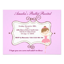 Considérant de ballet invitation personnalisée