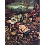 Construction de l'arche de Noé par Jacopo DA Ponte Photo En Relief