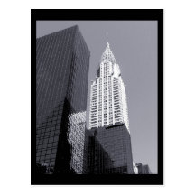 Construction de NYC Chrysler Carte Postale