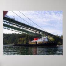 Construction de pont d'étroits de Tacoma 2006-2007 Poster