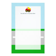Construction Dumptruck d'enfants Papier À Lettre Customisable