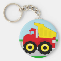 Construction Dumptruck d'enfants Porte-clé
