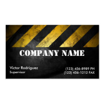 Construction grunge carte de visite