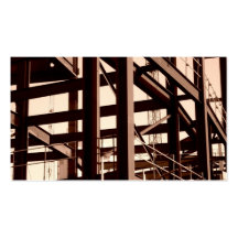Construction II, mini photo de cadre en acier Modèles De Cartes De Visite