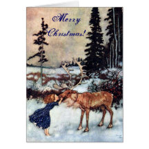 Conte de fées de la Reine de neige avec la carte d