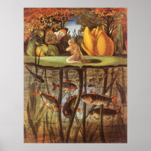 Conte de fées vintage de Thumbelina ; Eleanor Vere Posters