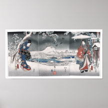 Conte de Japonais vintage Ukiyo E de Genji Posters