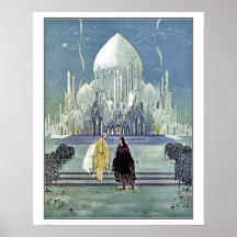 Contes de fées français : Princesse et prince char Posters