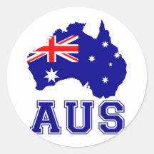 Continent de l'Australie Adhésif